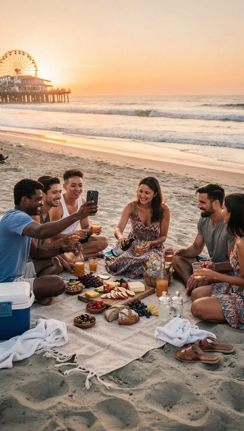 Grupa turystów degustujących lokalne potrawy podczas wycieczki.