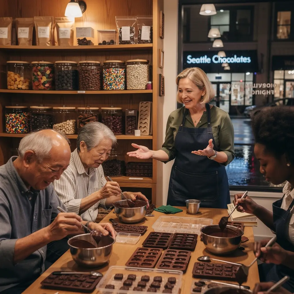 Widok na stół pełen świeżych warzyw i owoców w lokalnym sklepie.